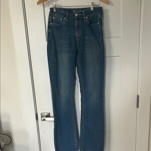 Soundgirl Blue Straight Leg Jeans Timeless Style
